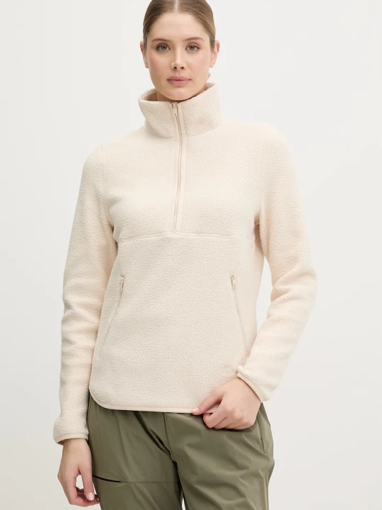 Zdjęcie produktu Jack Wolfskin bluza sportowa damska polarowa Lite Curl beżowy