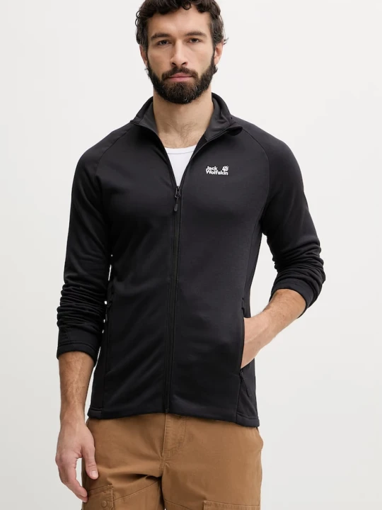 Zdjęcie produktu Jack Wolfskin bluza sportowa męska Peak District czarny