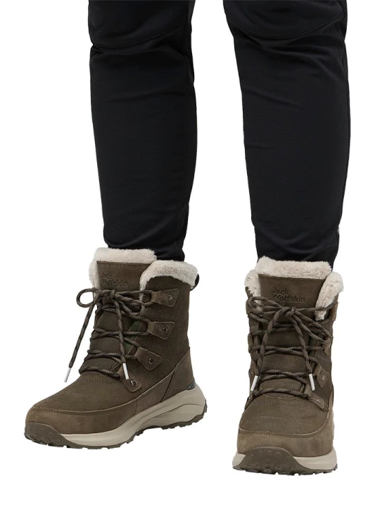 Zdjęcie produktu Jack Wolfskin Botki zimowe "Dromoventure Texapore" w kolorze khaki rozmiar: 38