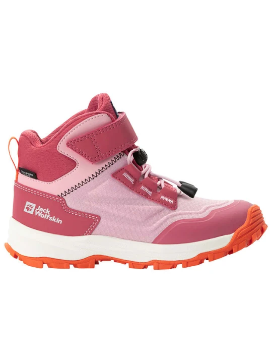 Zdjęcie produktu Jack Wolfskin Buty trekkingowe "Cyrox Texapore Mid" w kolorze różowo-pomarańczowym rozmiar: 39