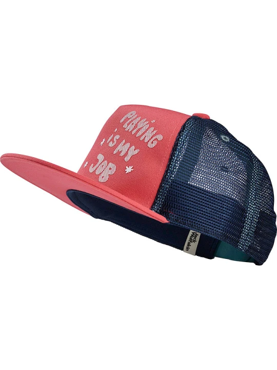 Zdjęcie produktu Jack Wolfskin Czapka "Rib" w kolorze granatowo-różowym rozmiar: M