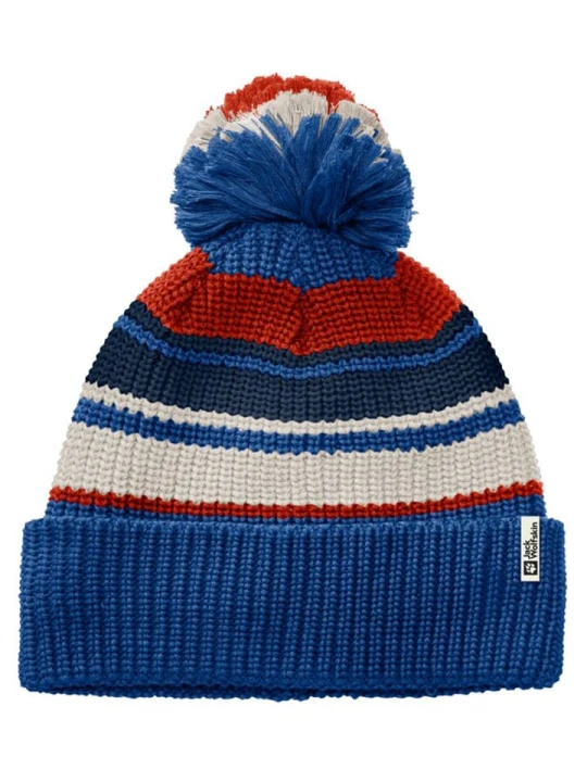 Zdjęcie produktu Jack Wolfskin Czapka w kolorze niebiesko-kremowo-czerwonym rozmiar: onesize