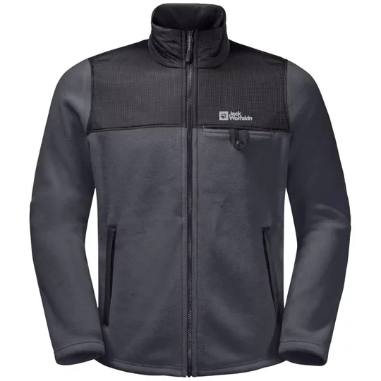 Zdjęcie produktu Jack Wolfskin Dna Grizzly Fleece FZ M 1709982-6230, Męskie, Czarne, polary, poliester, rozmiar: S
