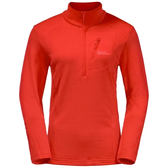 Zdjęcie produktu Jack Wolfskin Kolbenberg HZ W 1710791-3033, Damskie, Pomarańczowe, polary, poliester, rozmiar: L