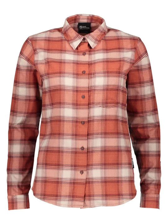 Zdjęcie produktu Jack Wolfskin Koszula funkcyjna "Wanderweg" w kolorze pomarańczowym rozmiar: M