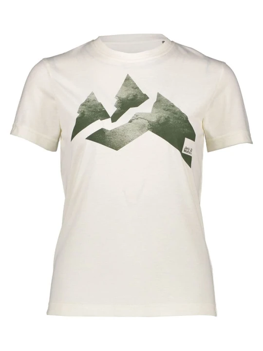 Zdjęcie produktu Jack Wolfskin Koszulka funkcyjna "Nature Mountain" w kolorze kremowym rozmiar: XS