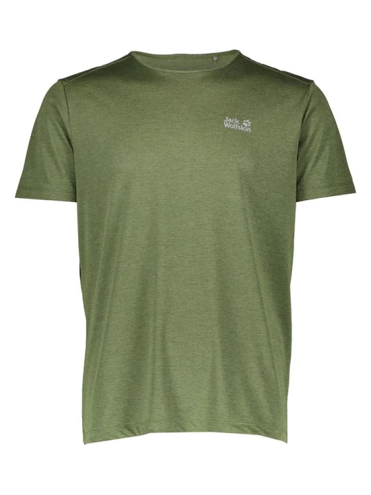 Zdjęcie produktu Jack Wolfskin Koszulka funkcyjna "Pack & Go" w kolorze khaki rozmiar: S