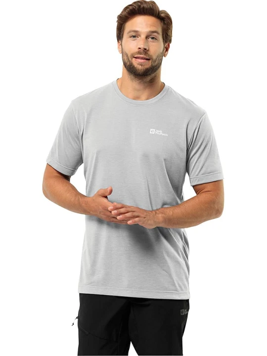 Zdjęcie produktu Jack Wolfskin Koszulka funkcyjna "Vonnan" w kolorze szarym rozmiar: XL