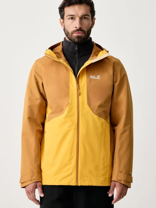 Zdjęcie produktu Jack Wolfskin kurtka 3w1 męska STONETRAIL żółty
