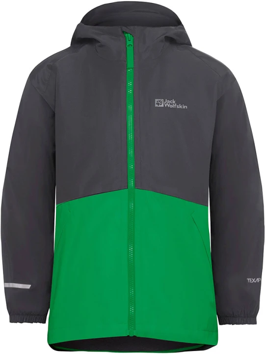 Zdjęcie produktu Jack Wolfskin Kurtka funkcyjna 3w1 "Iceland" w kolorze zielono-antracytowym rozmiar: 164