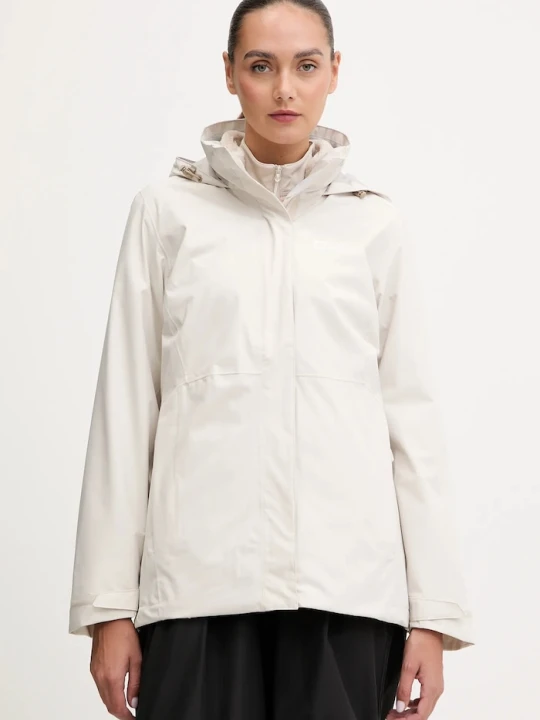Zdjęcie produktu Jack Wolfskin kurtka trekkingowa damska Rotwand beżowy
