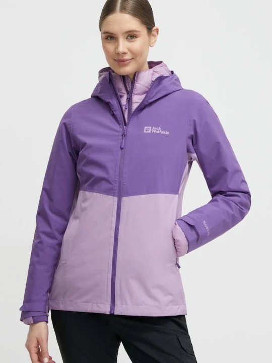 Zdjęcie produktu Jack Wolfskin kurtka outdoorowa Weiltal 2L fioletowy