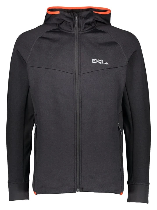 Zdjęcie produktu Jack Wolfskin Kurtka polarowa "Hydro Grid" w kolorze czarnym rozmiar: XXXL