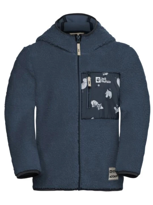 Zdjęcie produktu Jack Wolfskin Kurtka polarowa "Moomin Ice Curl" w kolorze granatowym rozmiar: 128