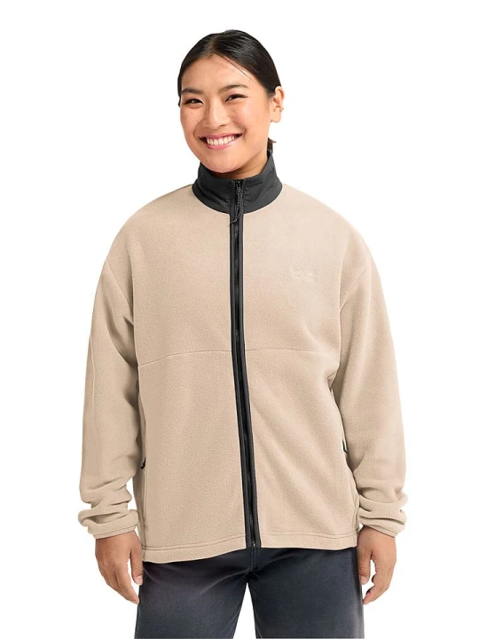 Zdjęcie produktu Jack Wolfskin Kurtka polarowa "Sumetro" w kolorze beżowym rozmiar: XL