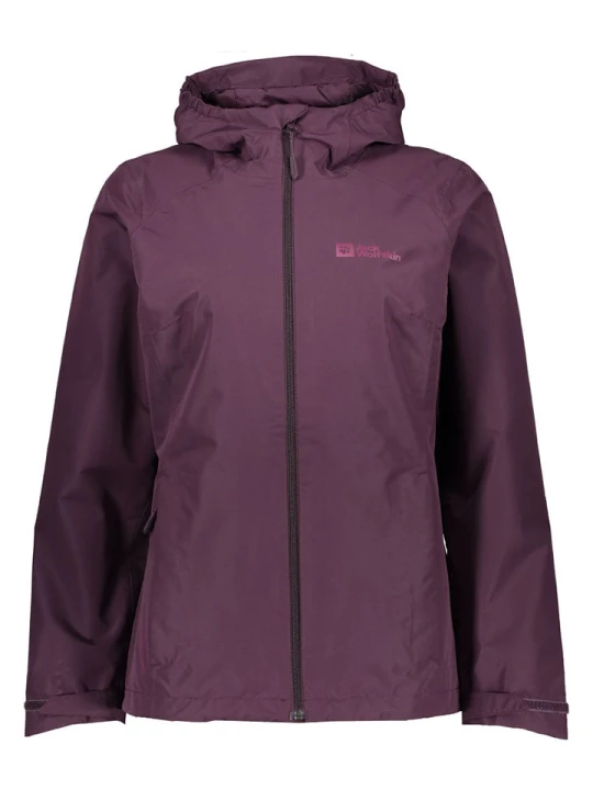 Zdjęcie produktu Jack Wolfskin Kurtka przeciwdeszczowa "Besler" w kolorze fioletowym rozmiar: XS