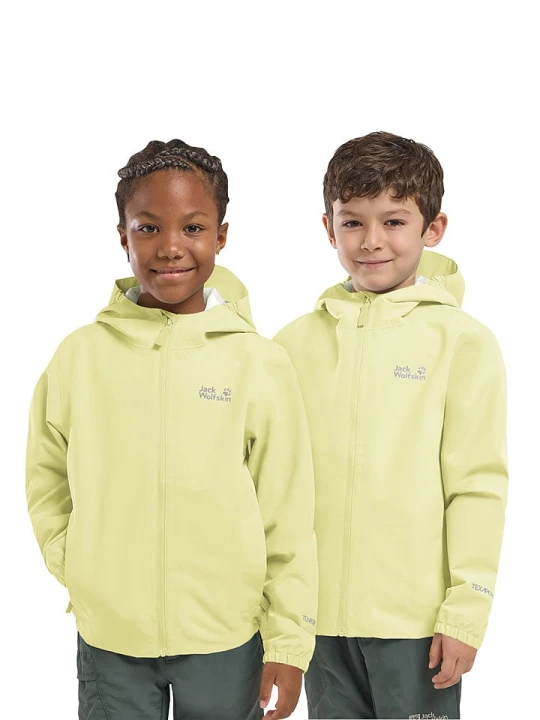 Zdjęcie produktu Jack Wolfskin Kurtka przeciwdeszczowa "Flaze" w kolorze żółtym rozmiar: 152