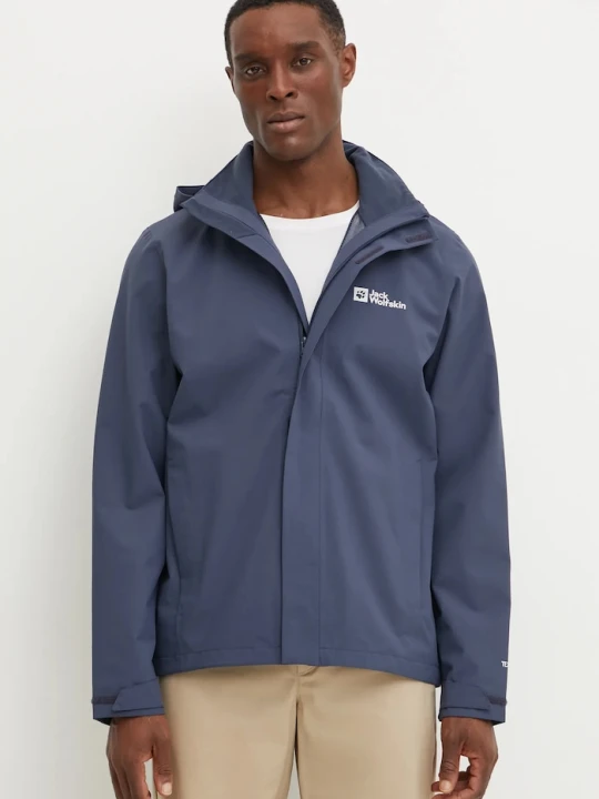 Zdjęcie produktu Jack Wolfskin kurtka przeciwdeszczowa Trailtime 2L niebieski