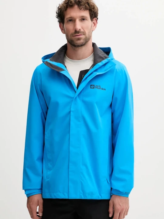 Zdjęcie produktu Jack Wolfskin kurtka przeciwdeszczowa Trailtime 2L niebieski