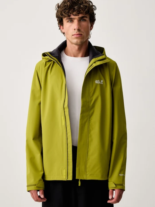 Zdjęcie produktu Jack Wolfskin kurtka przeciwdeszczowa Trailtime 2L zielony