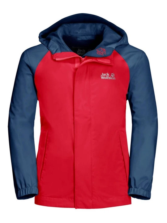 Zdjęcie produktu Jack Wolfskin Kurtka przeciwdeszczowa "Tucan" w kolorze czerwono-niebieskim rozmiar: 92