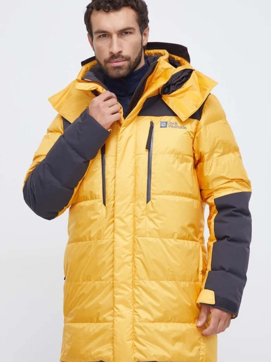 Zdjęcie produktu Jack Wolfskin kurtka puchowa 1995 Series Cook żółty