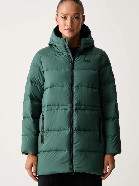 Zdjęcie produktu Jack Wolfskin kurtka puchowa damska FROZEN PALACE turkusowy