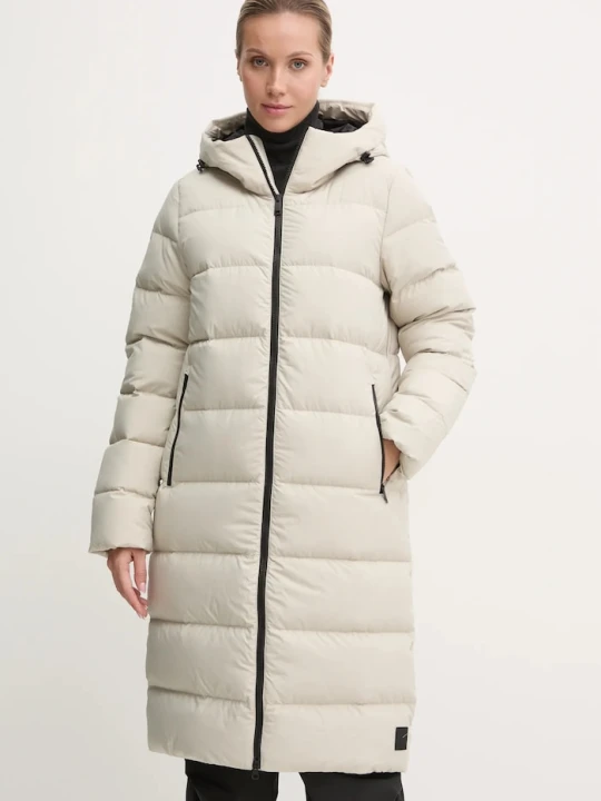 Zdjęcie produktu Jack Wolfskin kurtka puchowa Frozen Palace beżowy