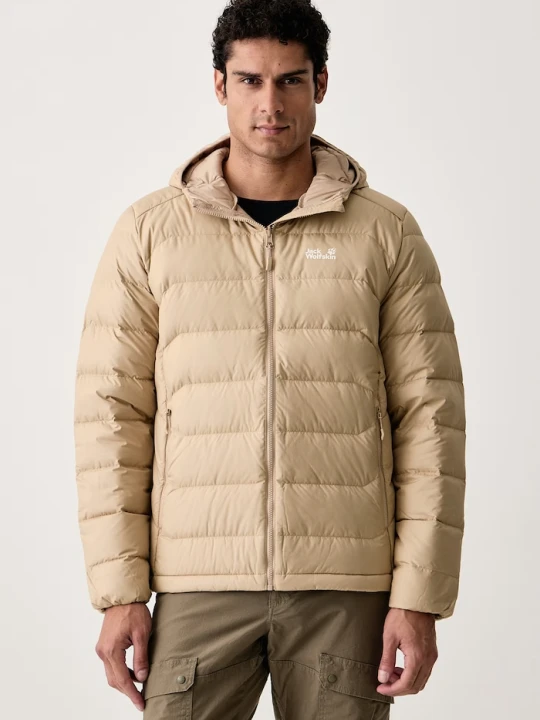 Zdjęcie produktu Jack Wolfskin kurtka puchowa męska WILD PASS DOWN beżowy