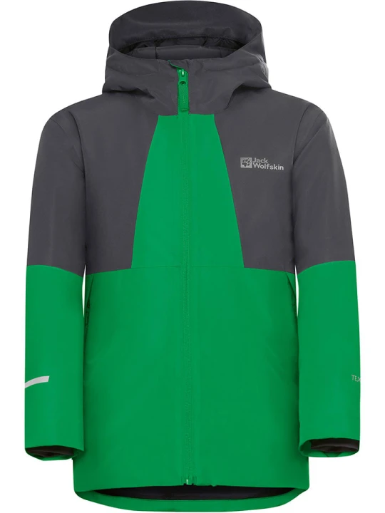 Zdjęcie produktu Jack Wolfskin Kurtka zimowa "Actamic" w kolorze zielono-antracytowym rozmiar: 164