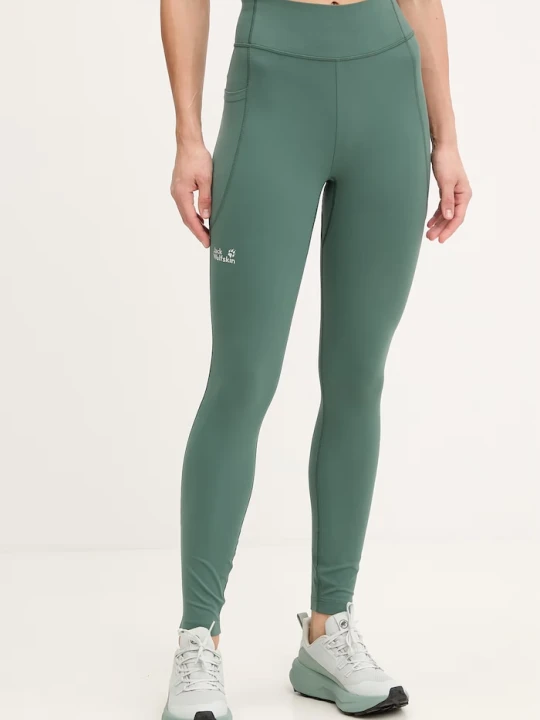 Zdjęcie produktu Jack Wolfskin legginsy damskie Wildstride zielony