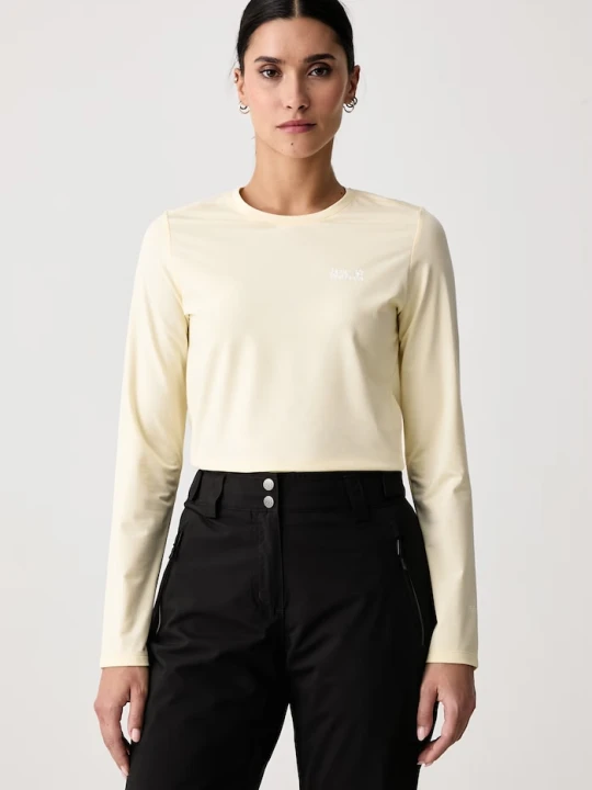 Zdjęcie produktu Jack Wolfskin longsleeve sportowy damski TRAIL beżowy