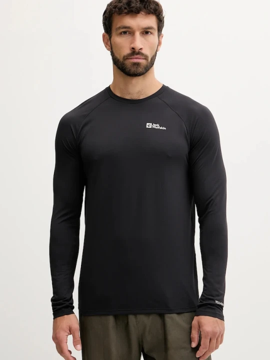 Zdjęcie produktu Jack Wolfskin longsleeve sportowy Prelight Swift czarny