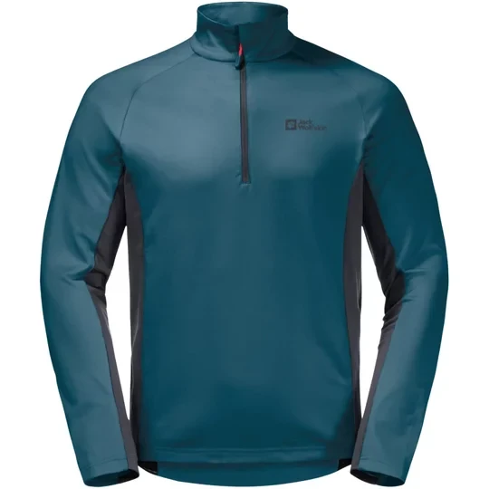 Zdjęcie produktu Jack Wolfskin Morobbia Fleece HZ M 1710911-4133, Męskie, Niebieskie, polary, poliester, rozmiar: S