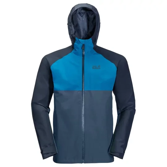 Zdjęcie produktu Jack Wolfskin Mount Isa Jkt M 1114061-1383, Męskie, Niebieskie, kurtki, poliester, rozmiar: L