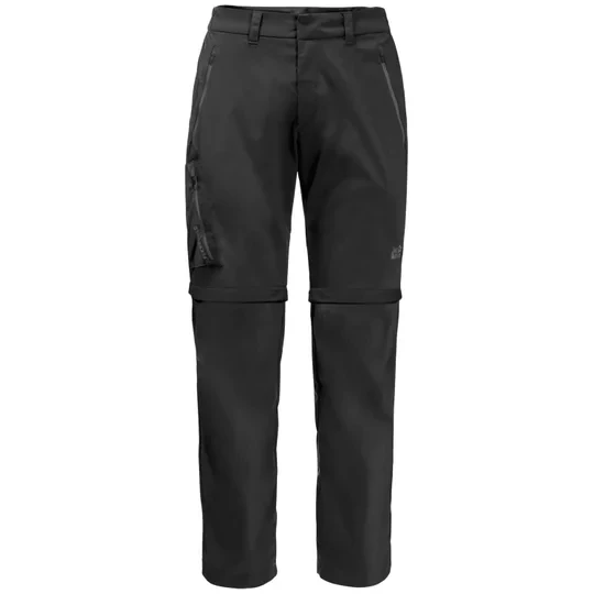 Zdjęcie produktu Jack Wolfskin Overland Zip Away Pants M 1506113-6000, Męskie, Czarne, spodnie, poliester, rozmiar: 46