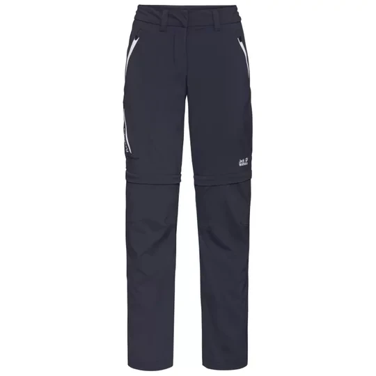 Zdjęcie produktu Jack Wolfskin Overland Zip Away Pants W 1506133-1388, Damskie, Granatowe, spodnie, poliester, rozmiar: 38