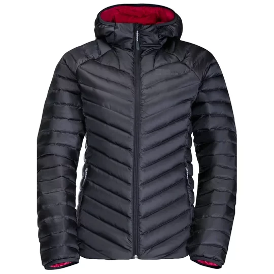 Zdjęcie produktu Jack Wolfskin Passamani Down Hoody W 1207101-1388, Damskie, Szare, kurtki zimowe, poliamid, rozmiar: L