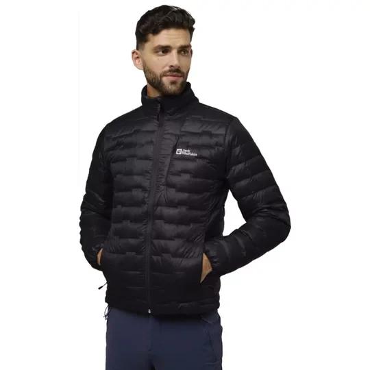 Zdjęcie produktu Jack Wolfskin Passamani Down M Jacket A61836-6350, Męskie, Czarne, kurtki zimowe, poliamid, rozmiar: L