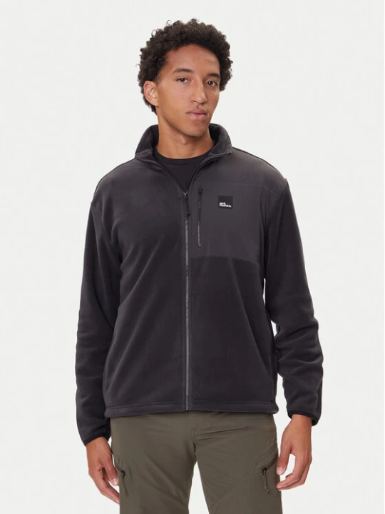 Zdjęcie produktu Jack Wolfskin Polar Sumetro Fz A64108 Czarny Relaxed Fit