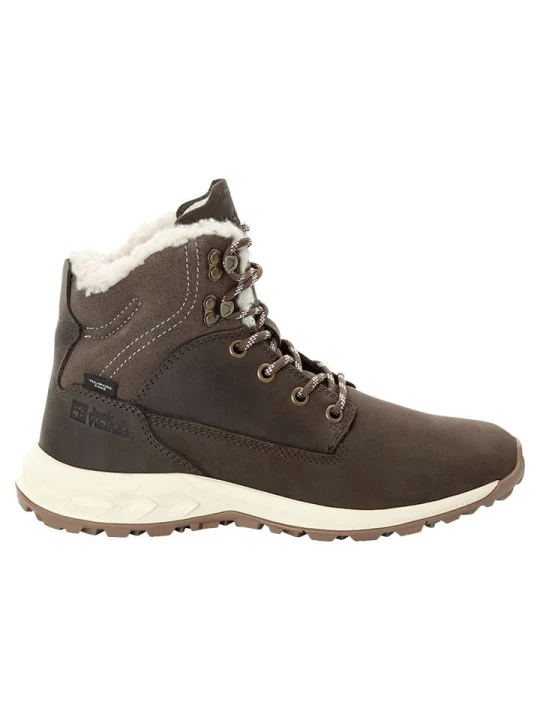 Zdjęcie produktu Jack Wolfskin Skórzane botki zimowe "Queenstown City Texapore" w kolorze brązowym rozmiar: 40, 5