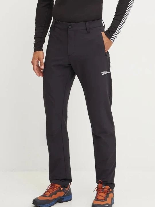Zdjęcie produktu Jack Wolfskin spodnie trekkingowe męskie Activate Thermic czarny