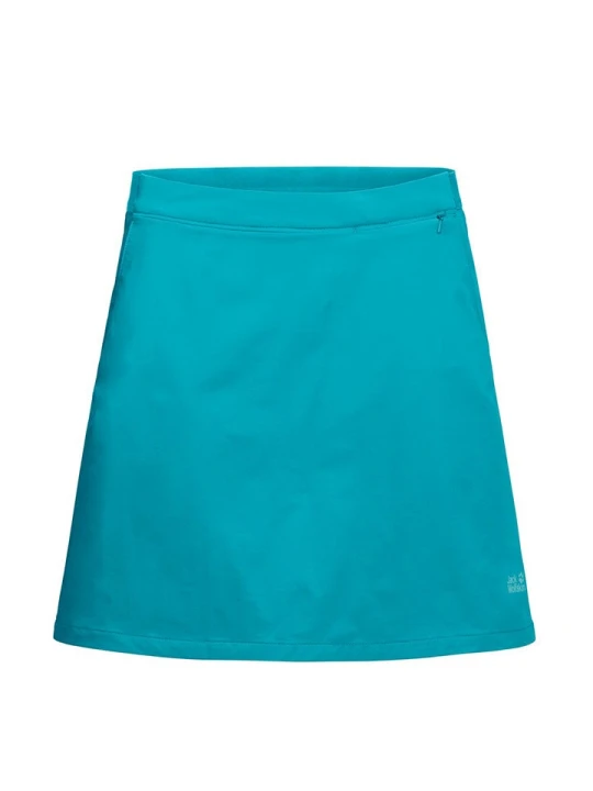 Zdjęcie produktu Jack Wolfskin Szorty "Hilltop Trail Skort W" w kolorze turkusowym rozmiar: 44