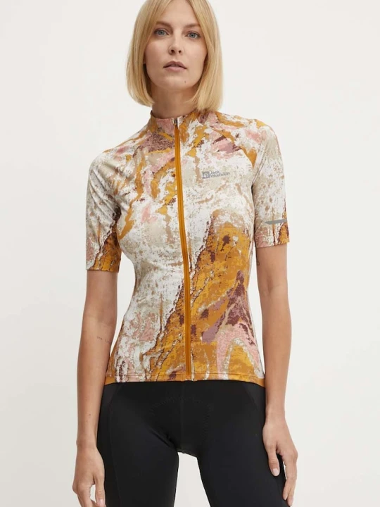 Zdjęcie produktu Jack Wolfskin t-shirt rowerowy Gravex Printed żółty