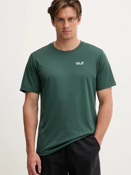 Zdjęcie produktu Jack Wolfskin T-shirt trekkingowy męski Delgami zielony