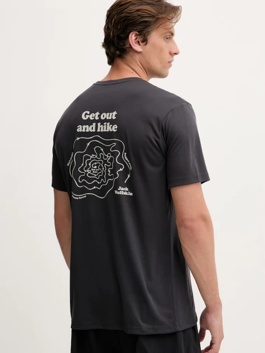 Zdjęcie produktu Jack Wolfskin T-shirt trekkingowy męski Vonnan szary