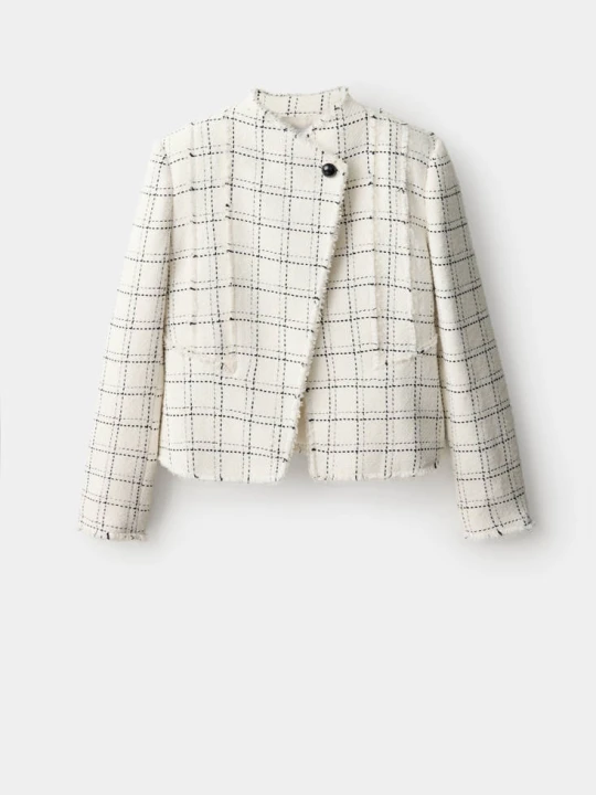 Zdjęcie produktu JACKET ASHLEY kremowy / écru - Kobieta - MANGO beżowy