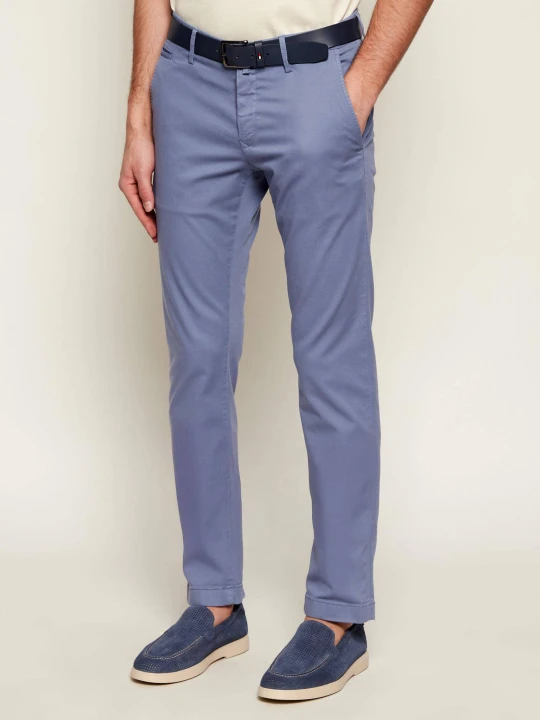 Zdjęcie produktu Jacob Cohen Spodnie chino BOBBY | Slim Fit niebieski