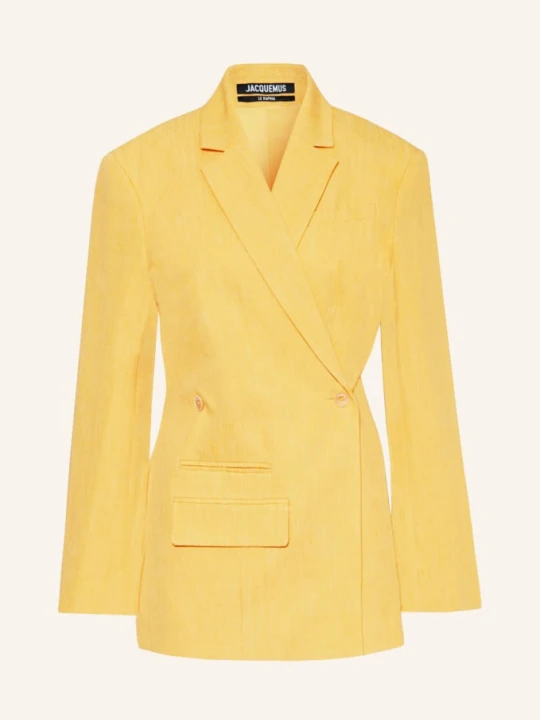 Zdjęcie produktu Jacquemus Blezer La Veste Tibau Z Lnem gelb CIEMNOŻÓŁTY