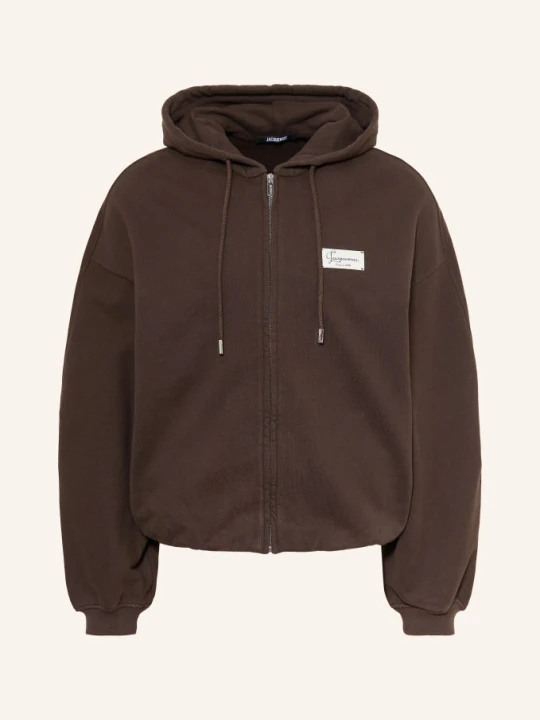 Zdjęcie produktu Jacquemus Bluza Rozpinana Z Kapturem Le Hoodie Montaigne braun CIEMNOBRĄZOWY